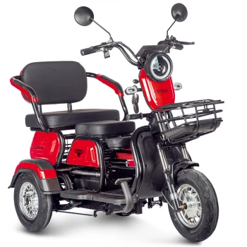 Электротрицикл Rutrike Gelbert Caf 48V/60V 600Вт Красный